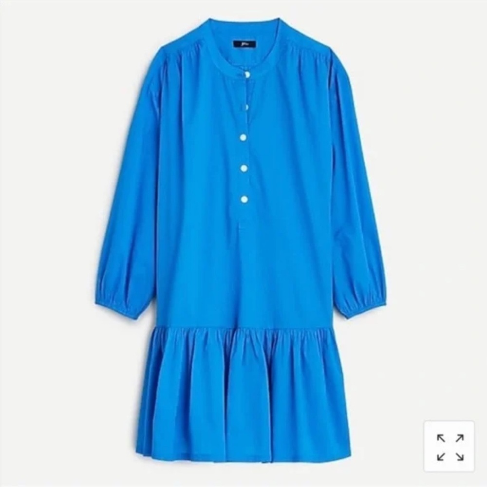 J. Crew Womens Swingy Swim Cover-Up Dress Blue size Large